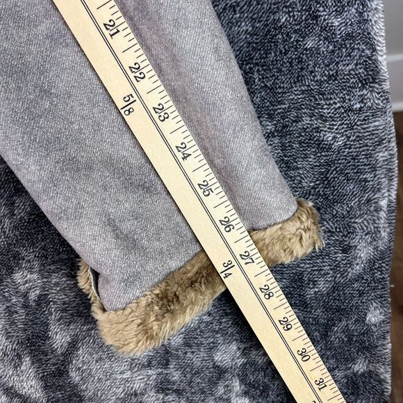 Vtg Cabela's Suede Mock Neck Faux Fur Lined Full Zip Jacket Brown XL Regular - Picture 8 of 12